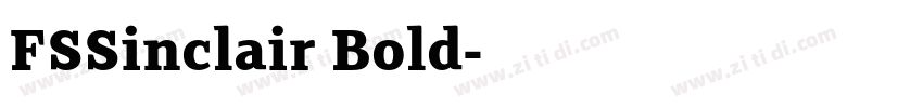 FSSinclair Bold字体转换